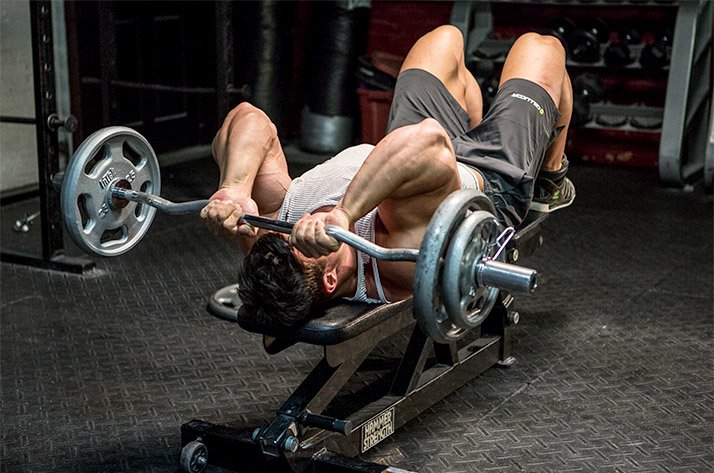 GYM: Press Francés tumbado en Banco